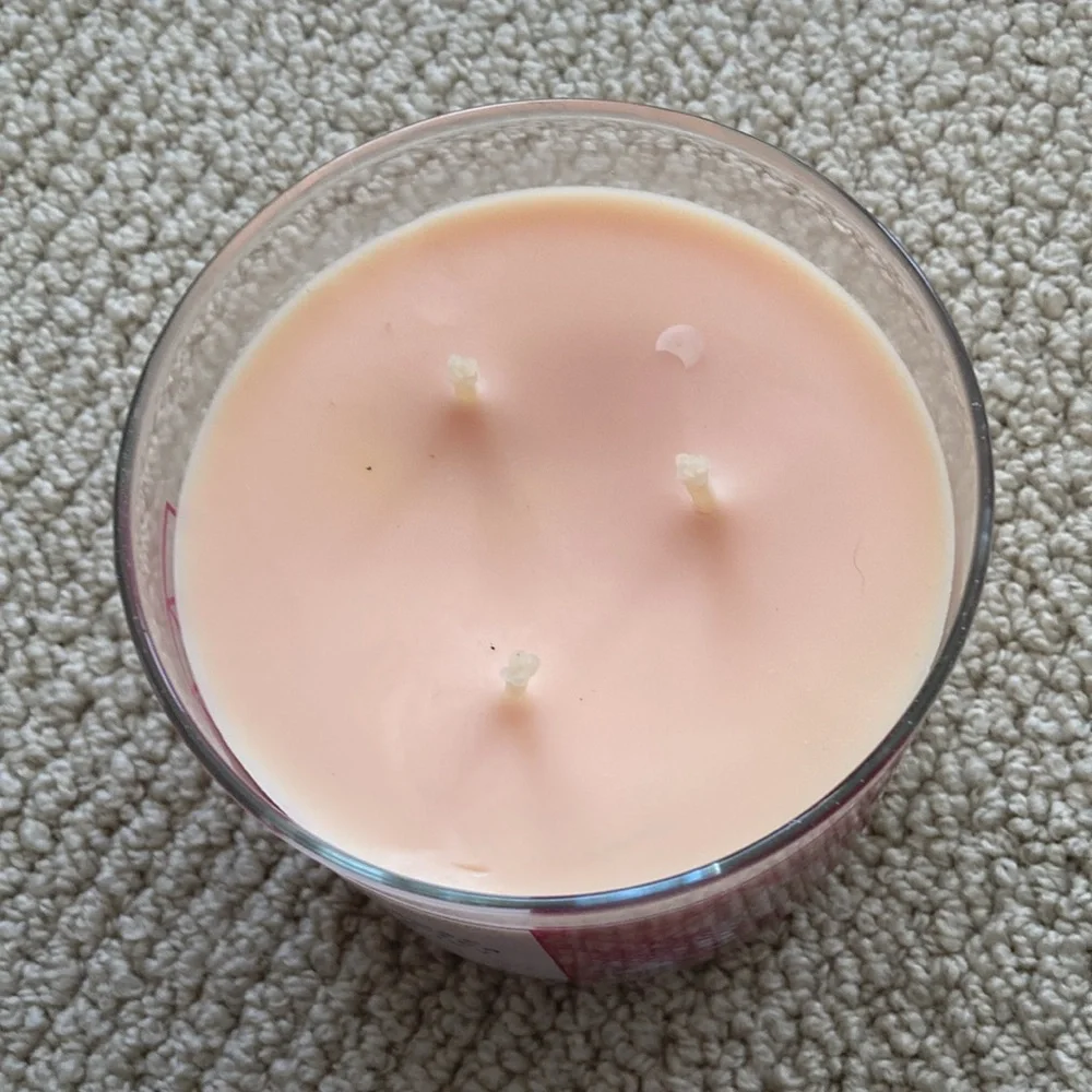NEW Bath & Body Works Rose Water & Ivy Scented Three Wick Candle White Barn